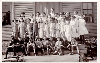 Public School, 5th & 6th grades, 1911.  Edyth Blum, Teacher. Maud Legler is 3rd from left in 2nd row.